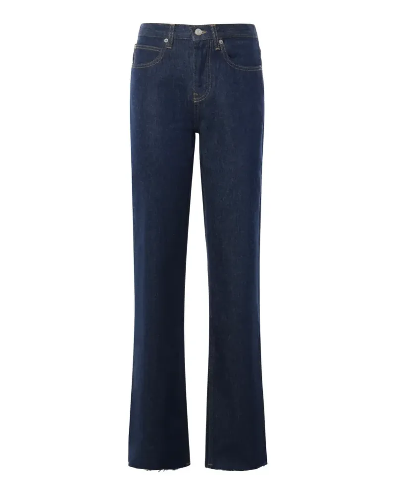 FRANKIE Shop Dalston raw-edge straight-leg jeans - Blau Blau