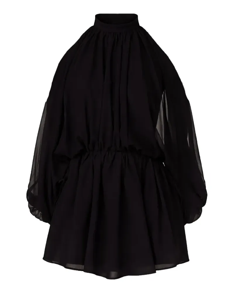 ANDAMANE puff-sleeve mini dress - Schwarz Schwarz