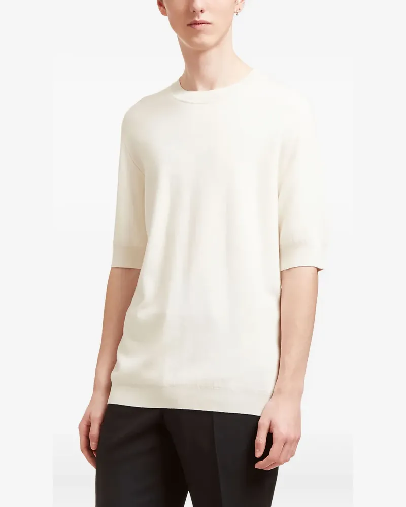AIEZEN crew-neck half-sleeve T-shirt - Weiß Weiß