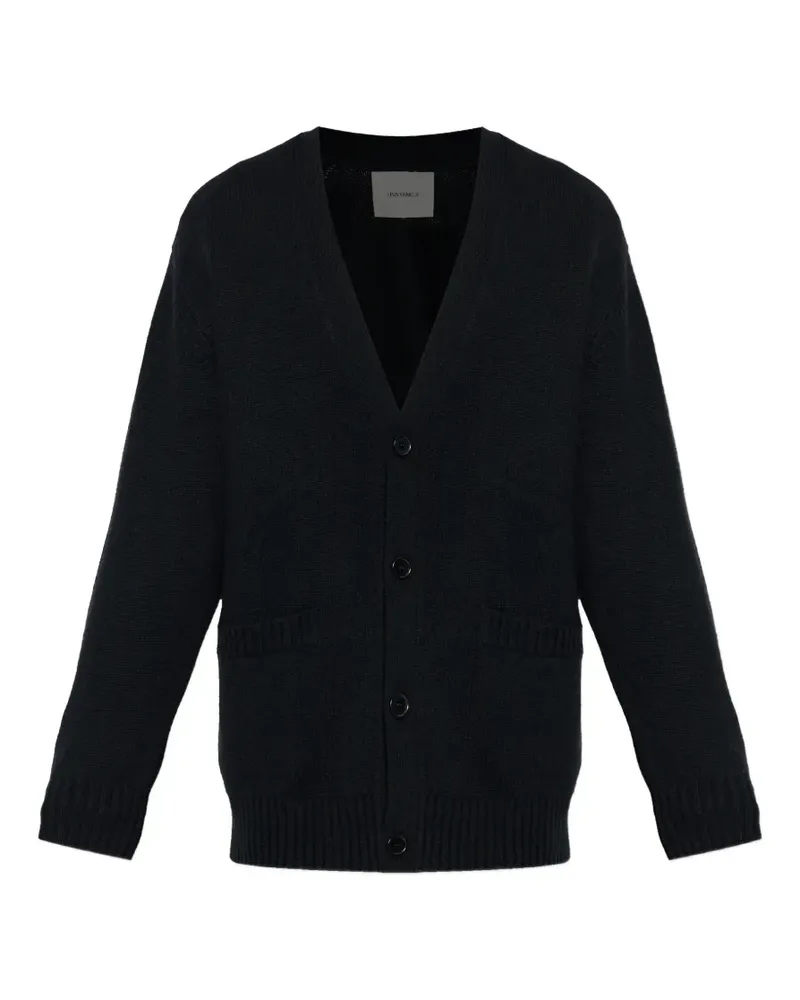 Lisa Yang Wilson pocket button cardigan - Schwarz Schwarz