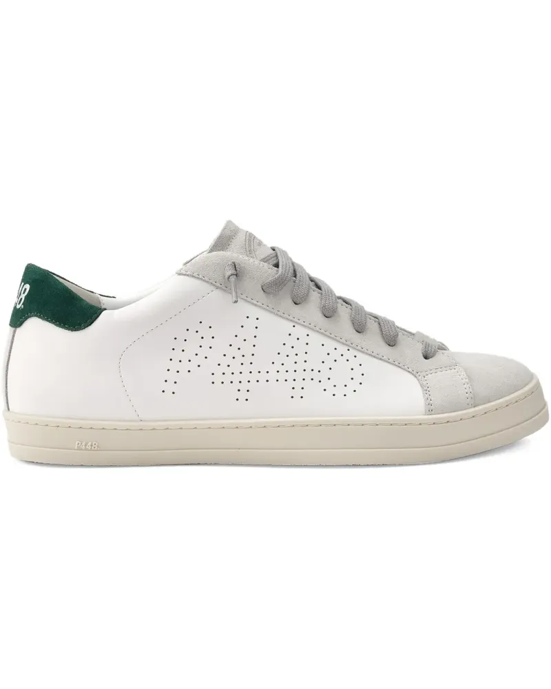 P448 Sneakers mit perforiertem Logo - Weiß Weiß
