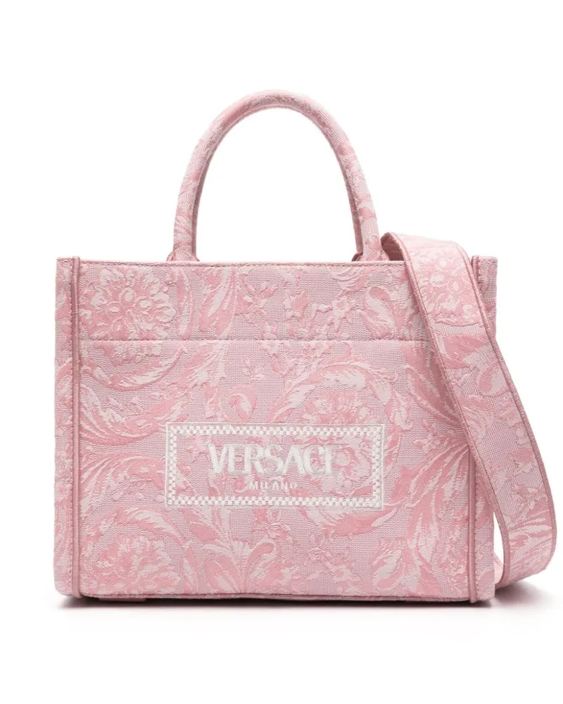 Versace Kleine Barocco Athena Handtasche - Rosa Rosa