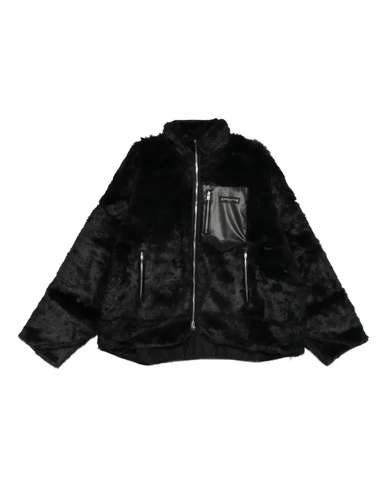 Mastermind Japan faux fur pocket jacket - Schwarz Schwarz