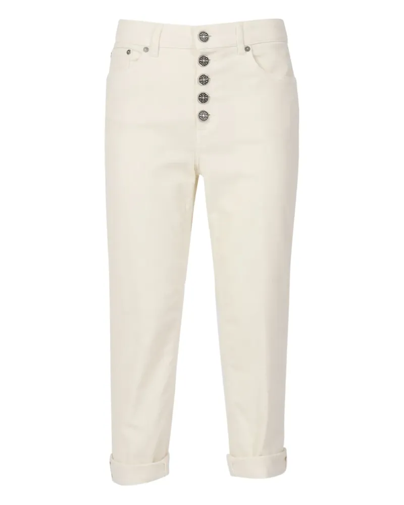 Dondup Jeans mit Knopfverschluss - Weiß Weiß