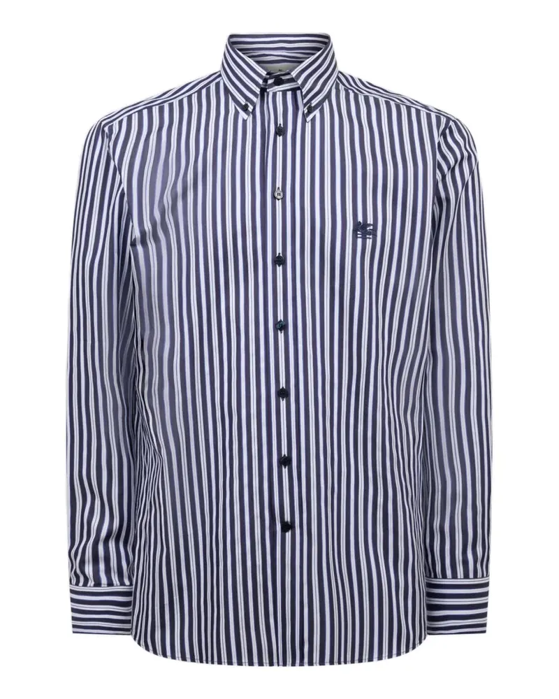 Etro Gestreiftes Hemd - Blau Blau