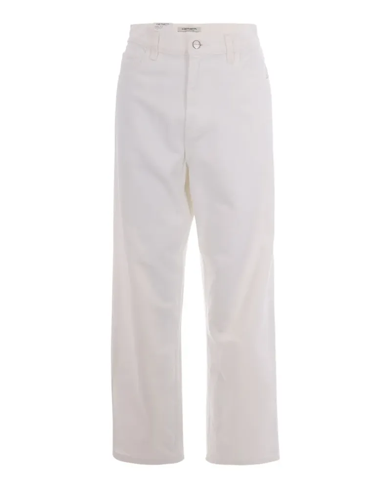 Carhartt WIP W' Brandon logo-patch jeans - Weiß Weiß