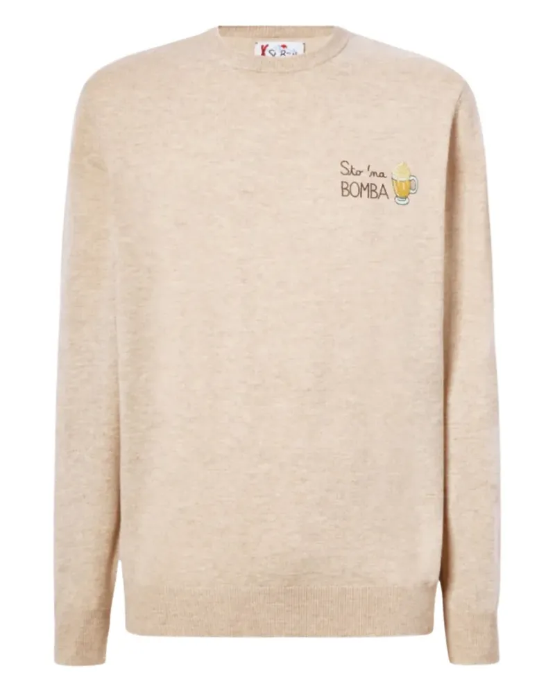 MC2 Saint Barth Bestickter Pullover - Nude Nude