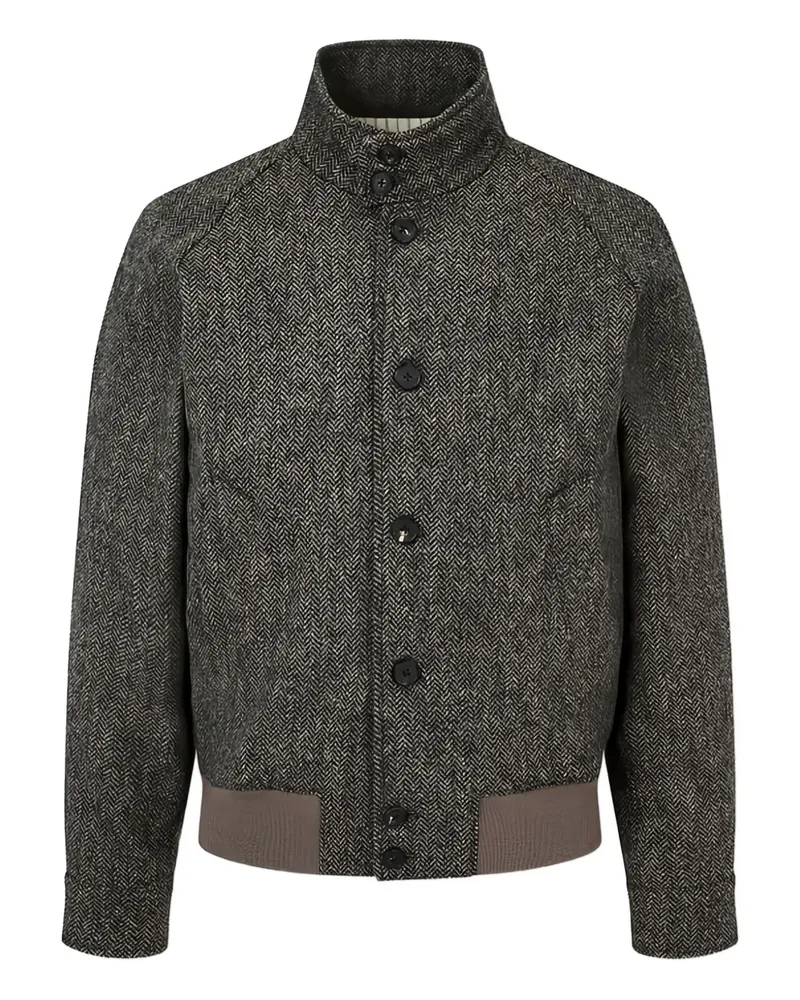 ManOnTheBoon Klassische Harrington-Jacke - Grau Grau