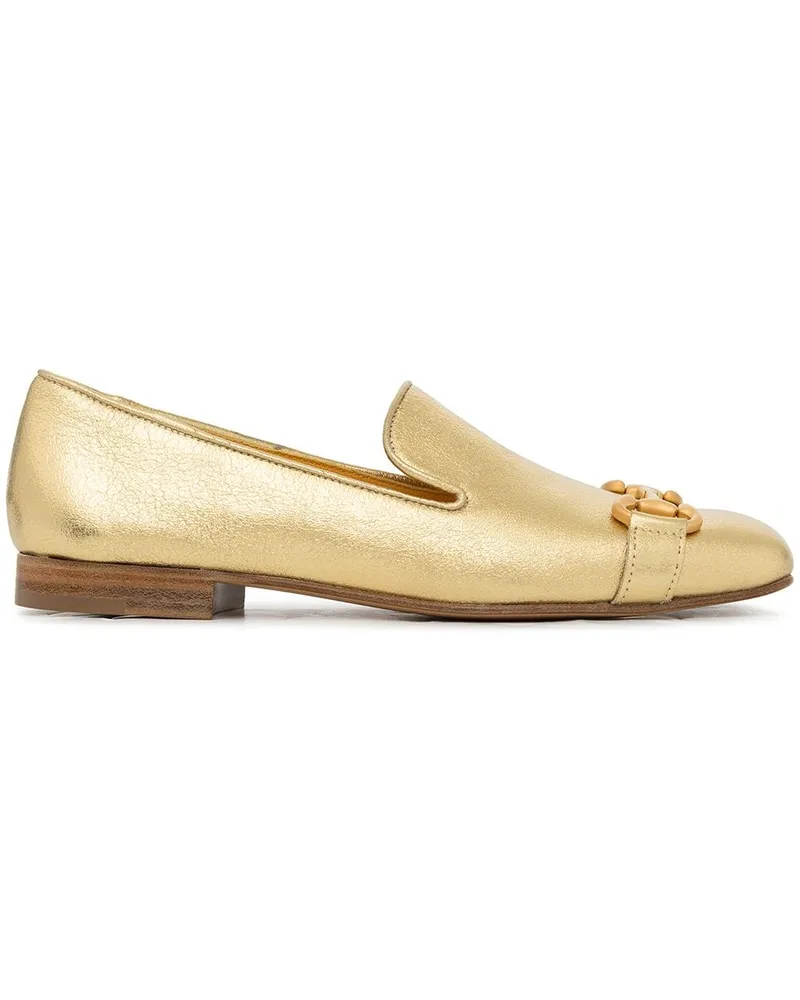 MADISON.MAISON Loafer mit eckiger Kappe Gold