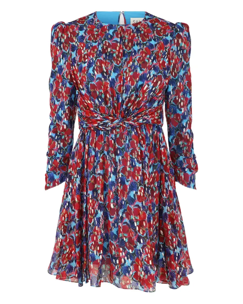 Saloni Minikleid mit Blumenmuster - Rot Rot