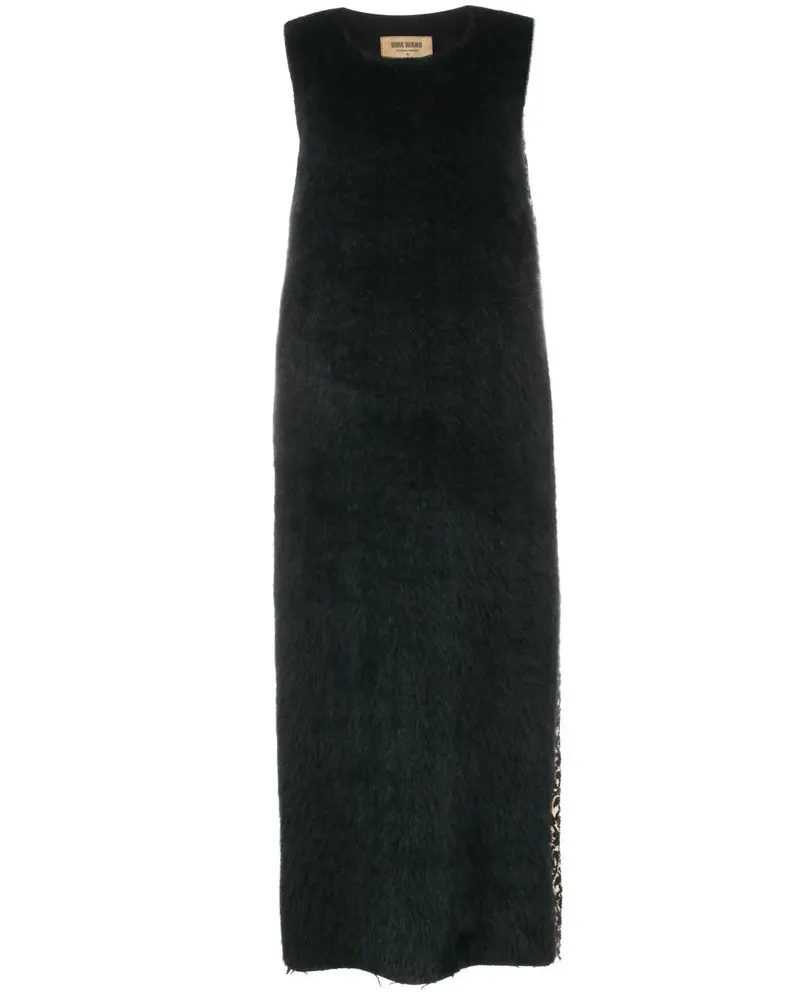Uma Wang Midikleid mit Einsätzen - Schwarz Schwarz