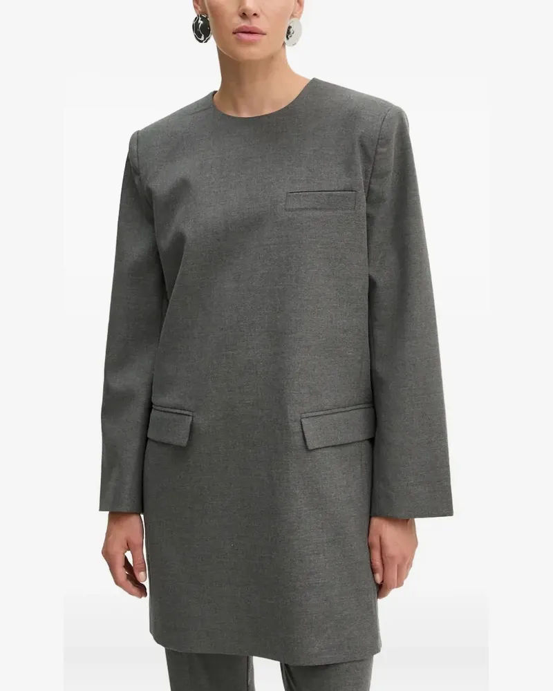 Gestuz Kleid mit Taschen - Grau Grau