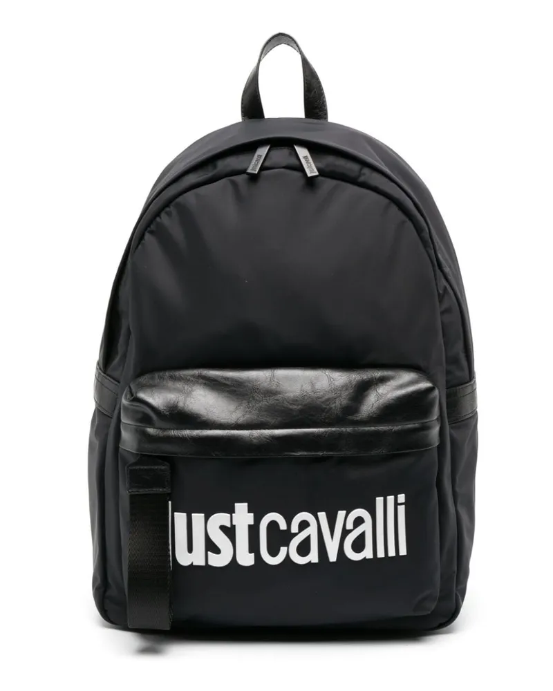 Just Cavalli Rucksack mit Reißverschluss Schwarz