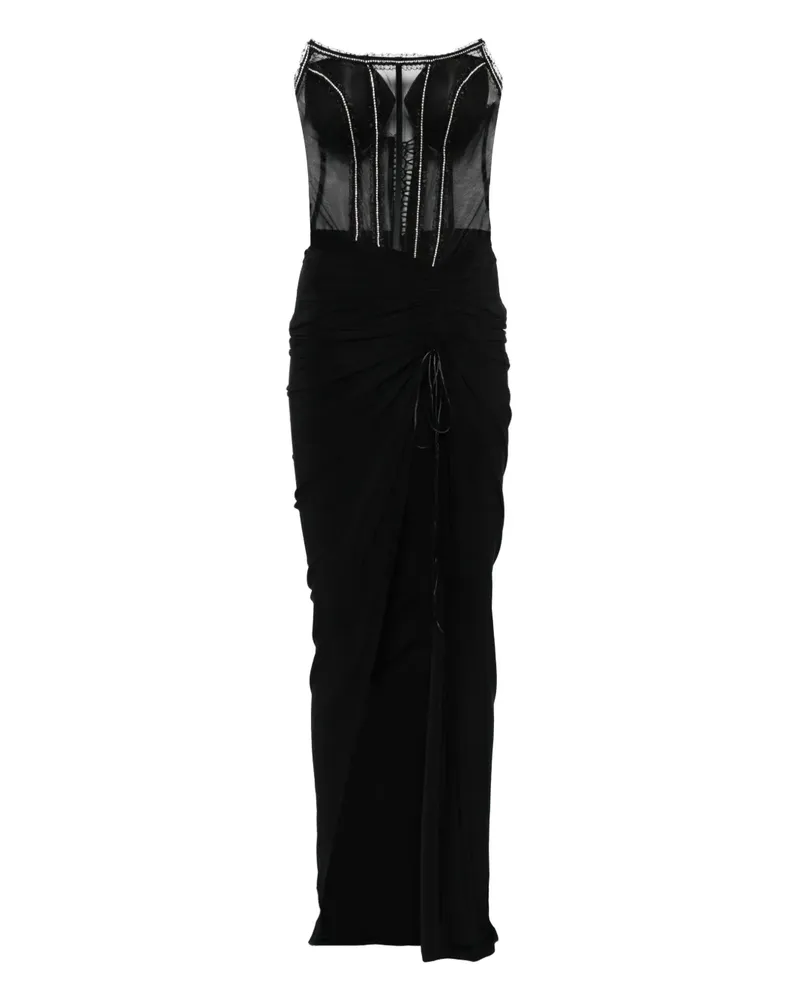 ATU Body Couture Ausgestelltes Korsett-Kleid - Schwarz Schwarz