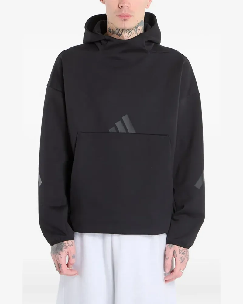 adidas Z.N.E. Hoodie mit Logo-Print - Schwarz Schwarz