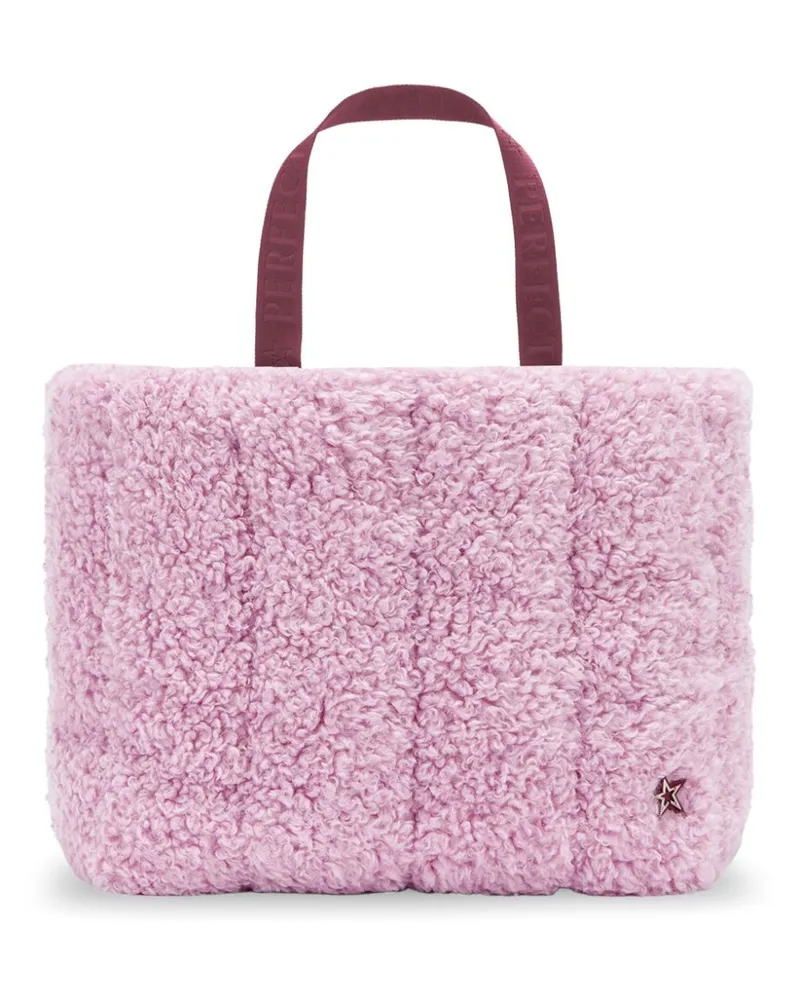 Perfect Moment Tote Bag aus Faux Shearling - Rosa Rosa