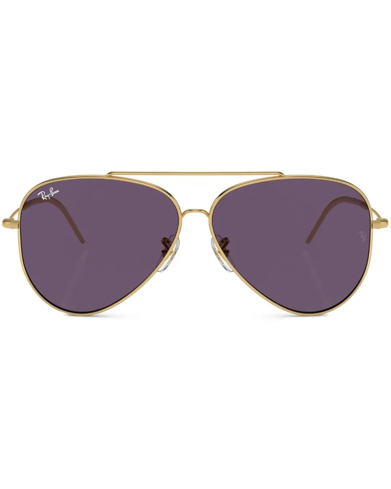 Ray Ban Aviator Reverse Pilotenbrille - Gold Gold