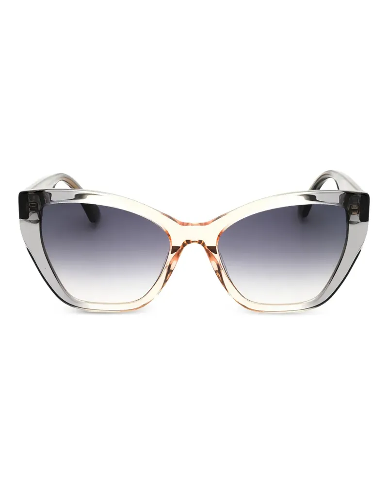Moschino Sonnenbrille mit Cat-Eye-Gestell - Grau Grau