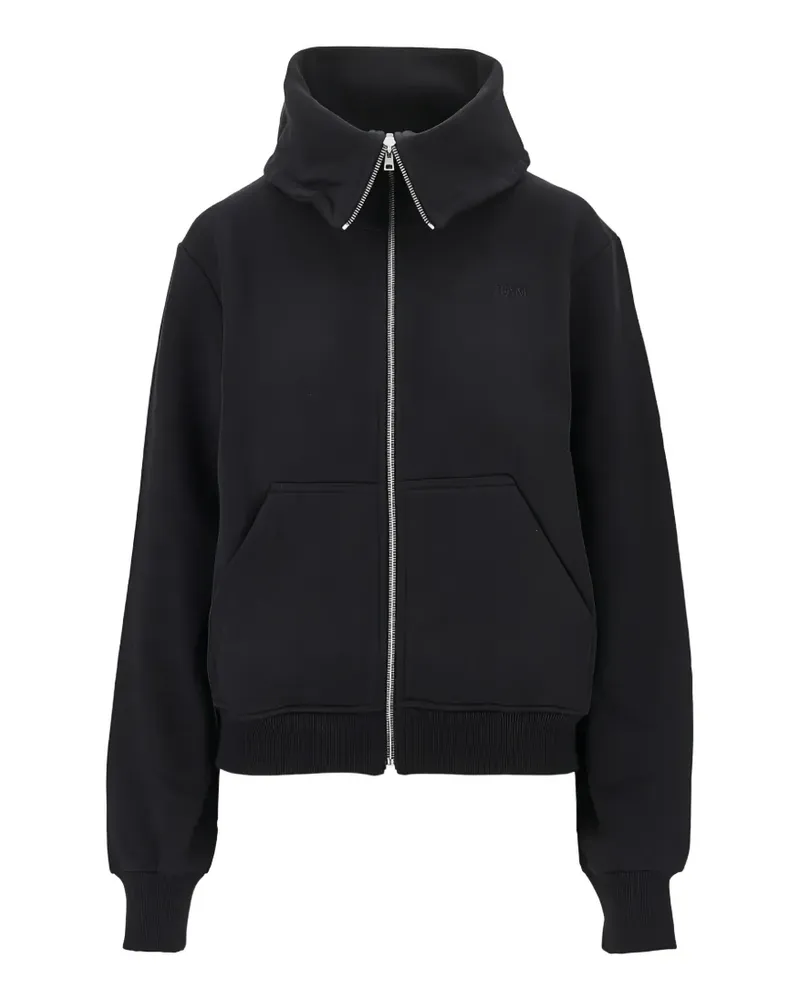 7 for all mankind funnel-neck zip-up sweatshirt - Schwarz Schwarz