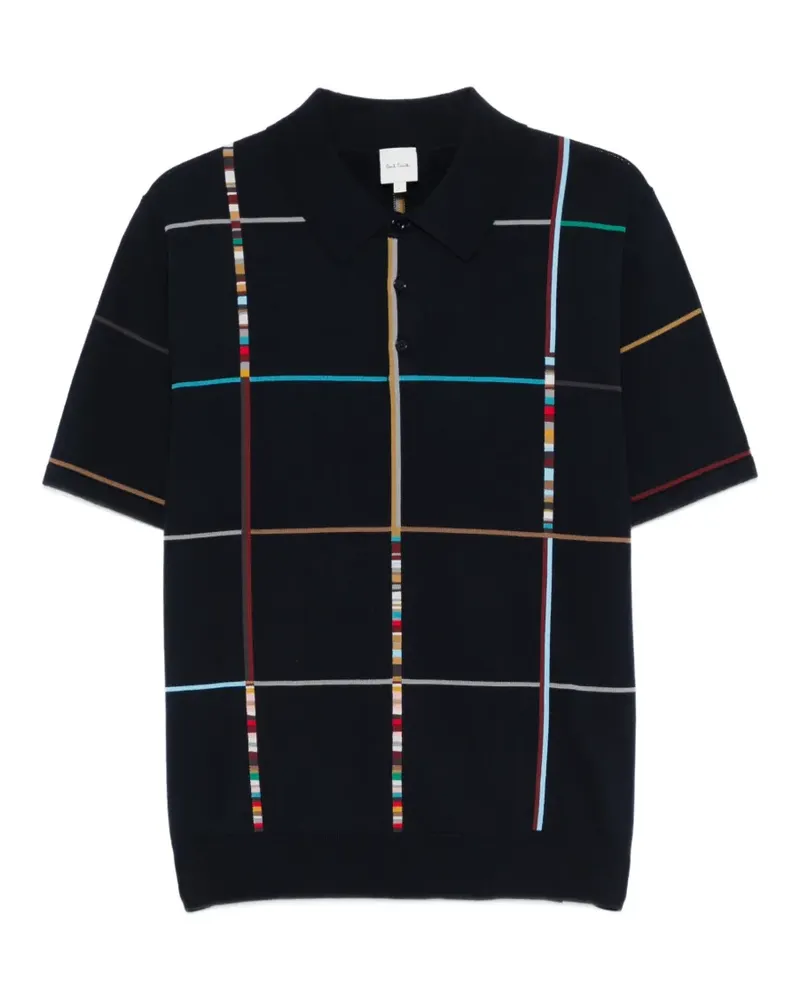 Paul Smith Kariertes Poloshirt - Blau Blau