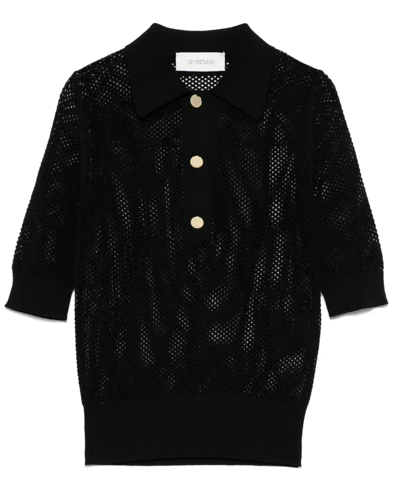 SPORTMAX Casta Poloshirt - Schwarz Schwarz