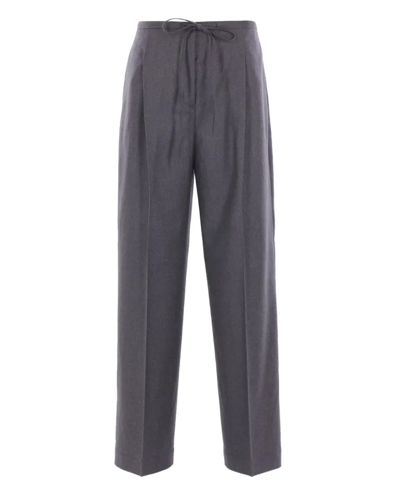 Róhe Hose mit Kordelzug - Grau Grau