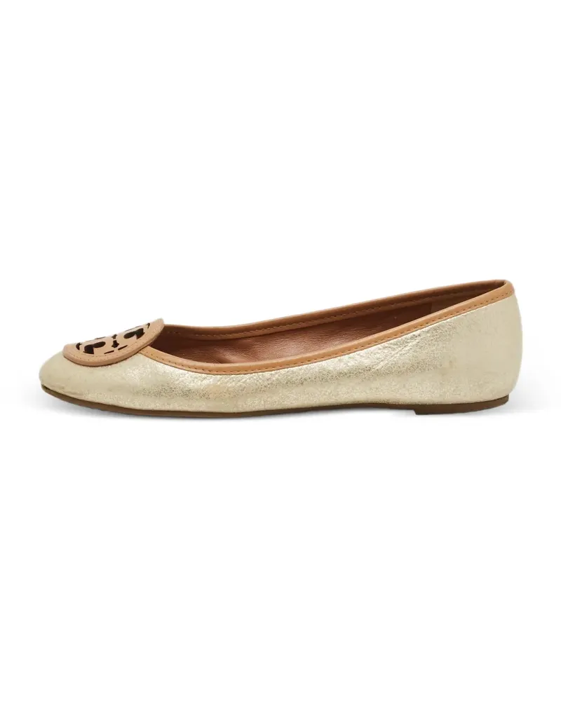 Tory Burch Reva Ballerinas - Gold Gold
