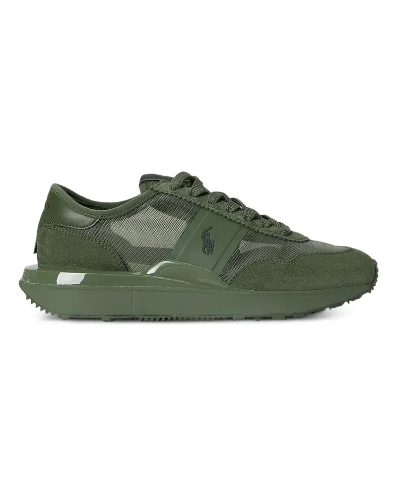 Ralph Lauren Train 89 logo-patch panelled sneakers - Grün Grün