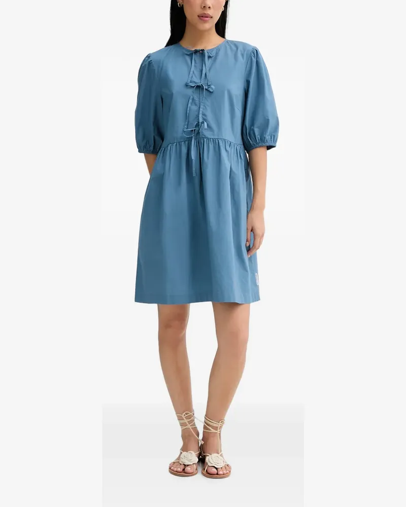 Marc O'Polo Minikleid mit Puffärmeln - Blau Blau