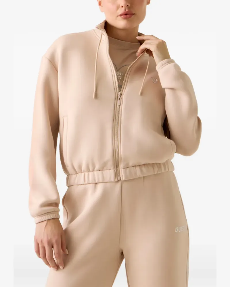 Guess Sweatshirt mit Strass - Nude Nude