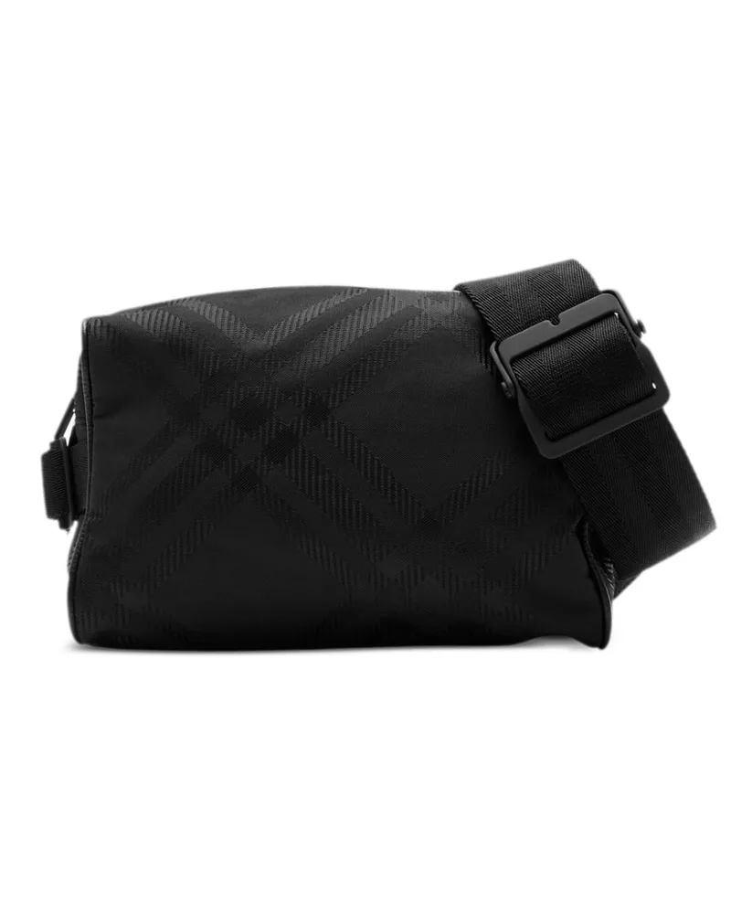 Burberry Karierte Jacquard-Gürteltasche - Schwarz Schwarz