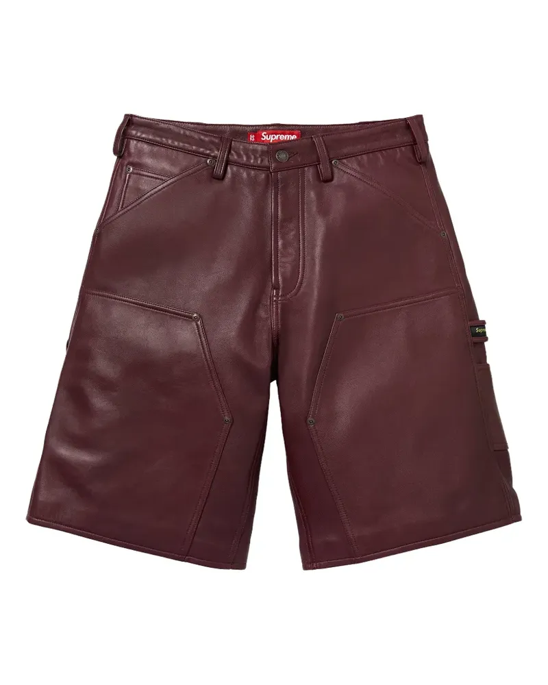 Supreme Being Double Knee Painter Shorts - Rot Rot
