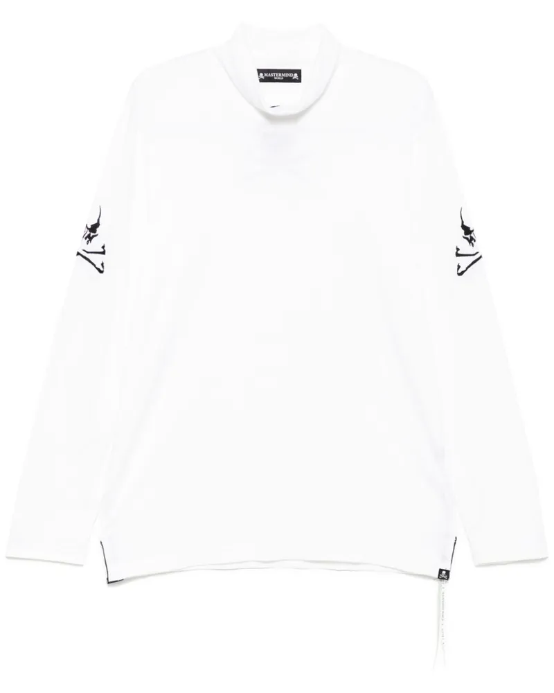 Mastermind World Langarmshirt mit Logo-Stickerei - Weiß Weiß
