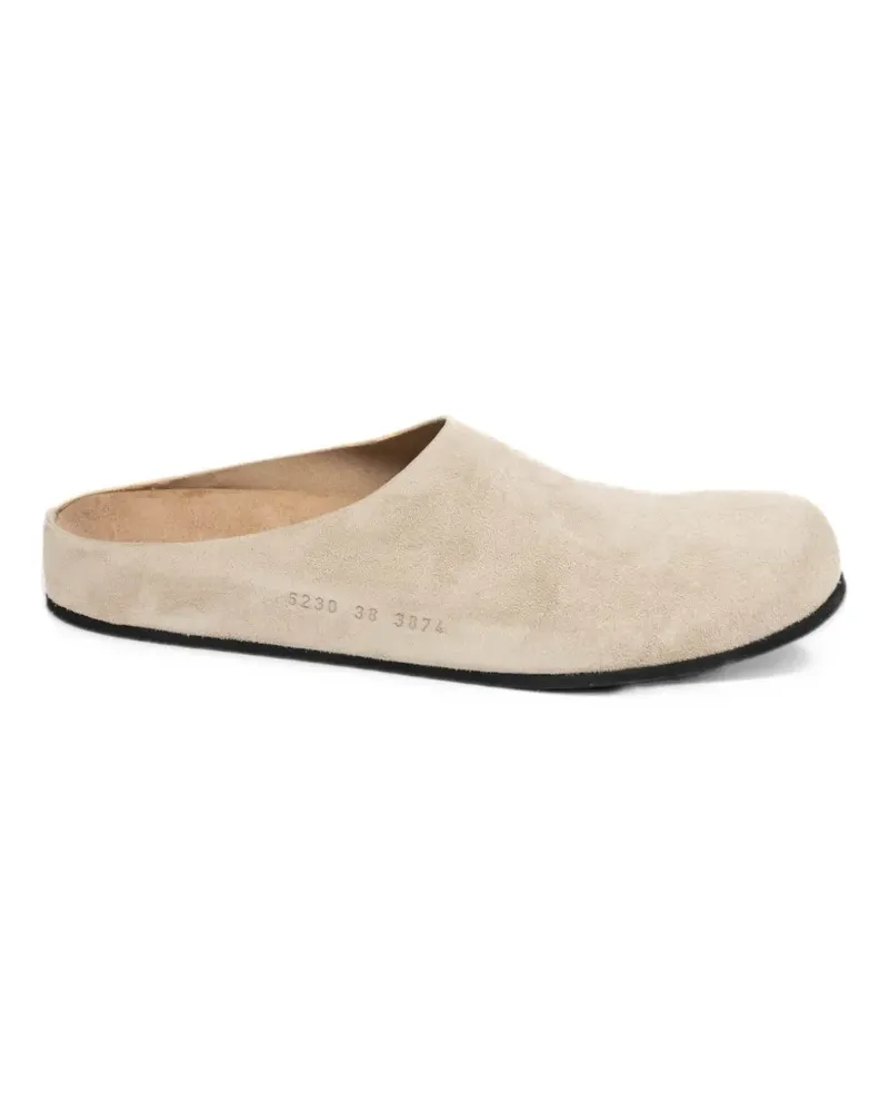 Common Projects suede flat mules - Grau Grau