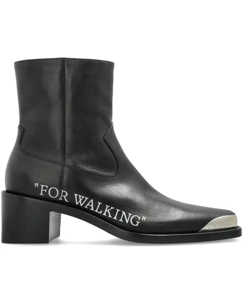 OFF-WHITE Stiefel mit Blockabsatz - Schwarz Schwarz