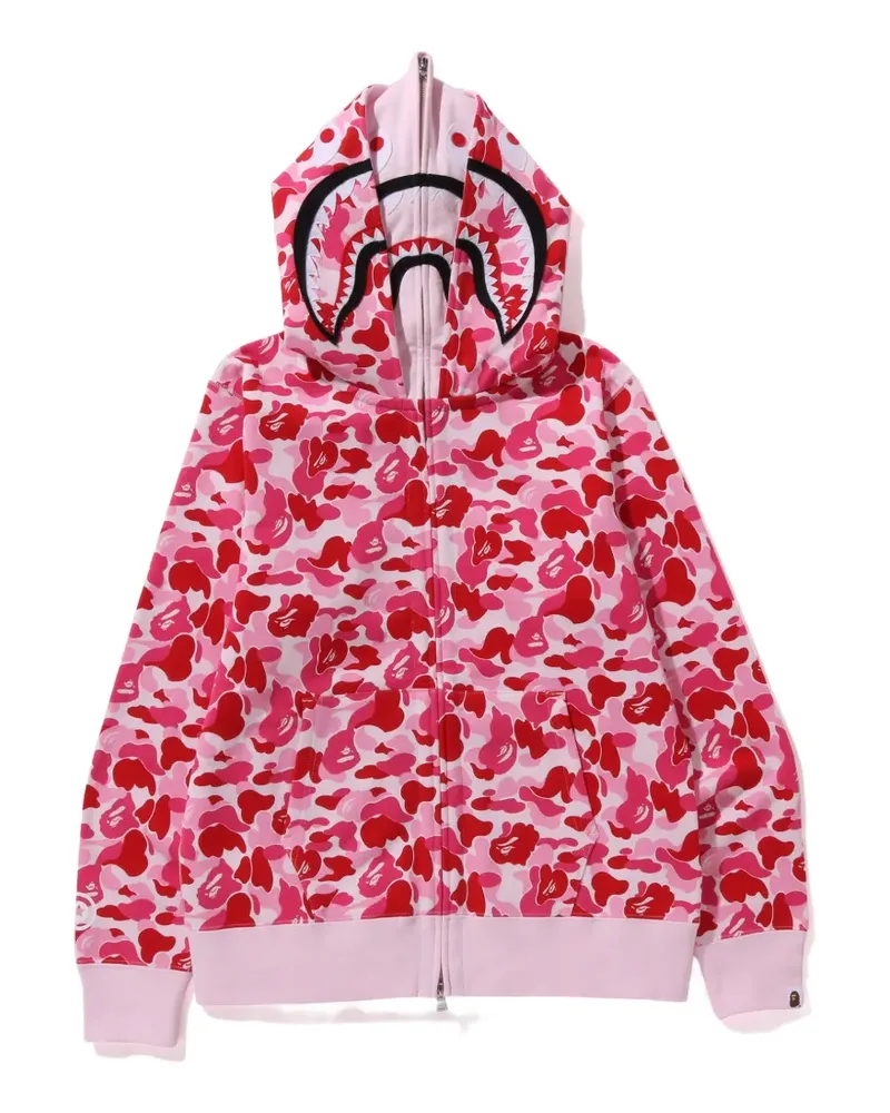 BAPE Kapuzenjacke mit Camouflage-Print - Rosa Rosa