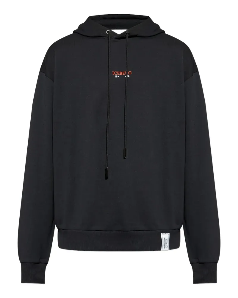 Iceberg Hoodie mit grafischem Print - Schwarz Schwarz