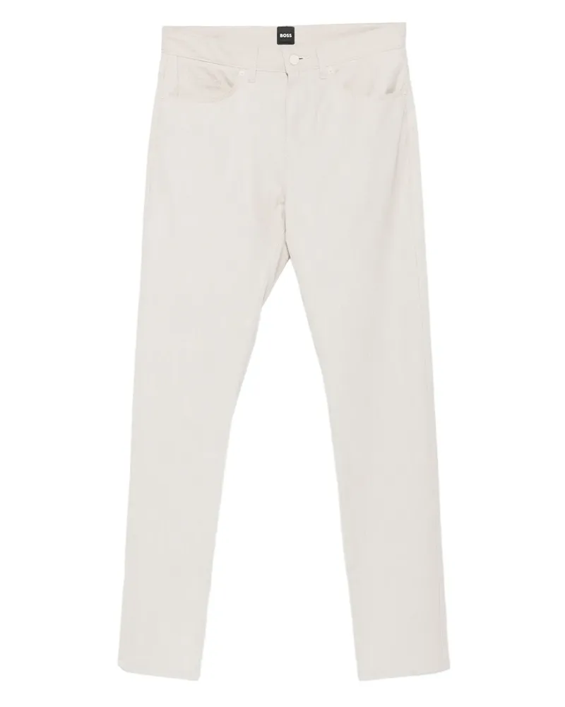 HUGO BOSS Hose mit Logo-Schild - Nude Nude