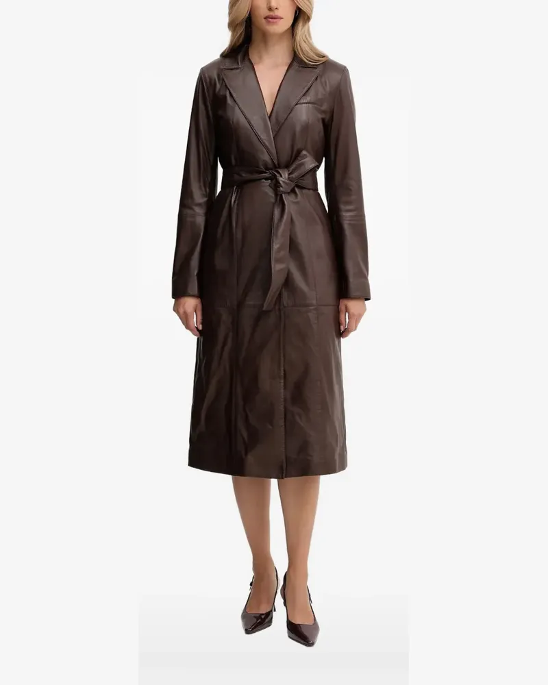 MARCIANO Los Angeles Lana Mantel mit Gürtel - Braun Braun