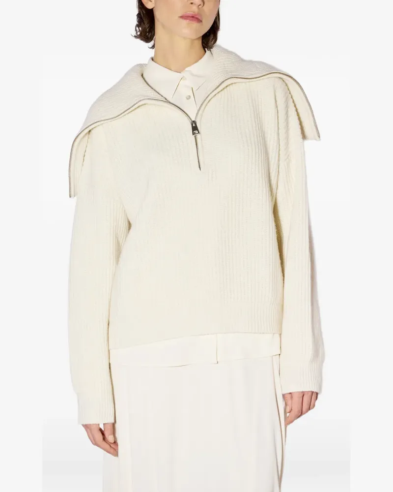 Liviana Conti Gerippter Evadne Pullover mit Reißverschluss - Nude Nude