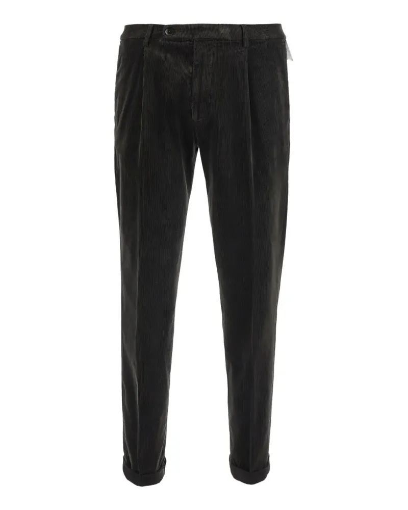 MICHAEL COAL Cordhose mit Falten - Braun Braun