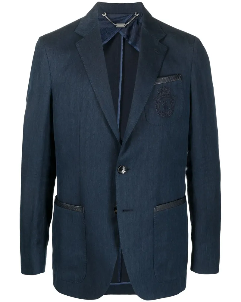 Billionaire Sakko mit Logo-Stickerei - Blau Blau