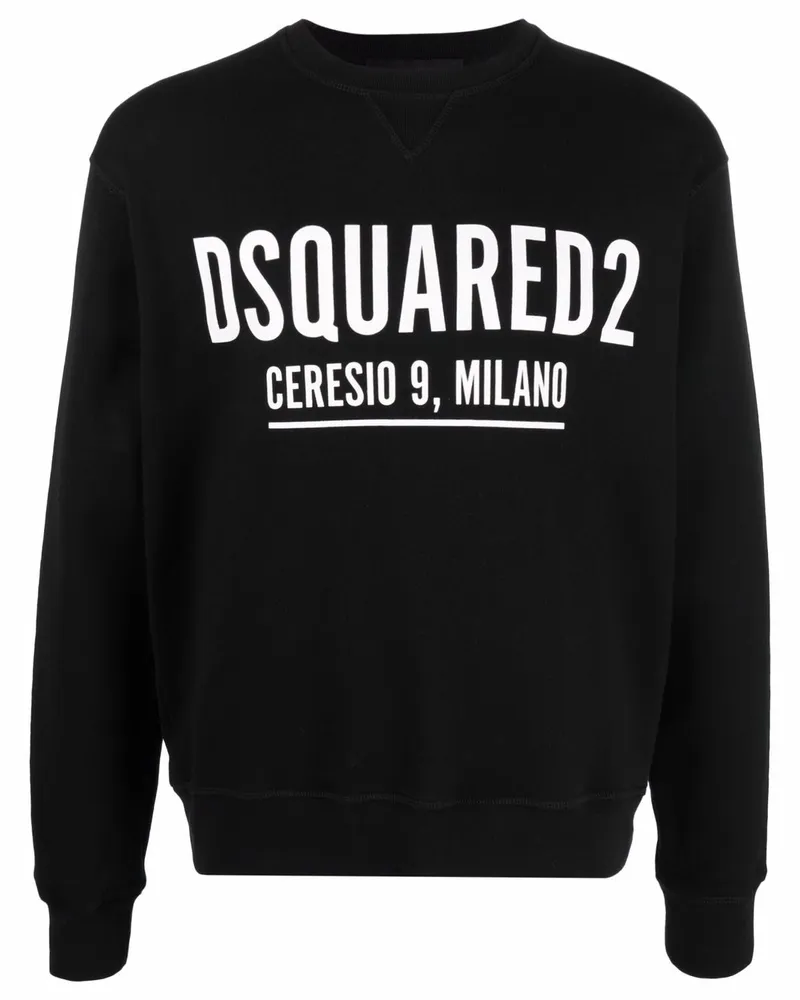 Dsquared2 Sweatshirt mit Logo-Print - Schwarz Schwarz