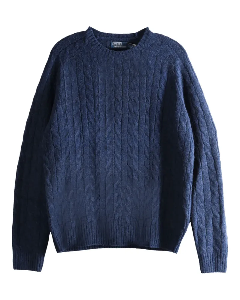 Ralph Lauren Pullover mit Zopfmuster-Patch - Blau Blau