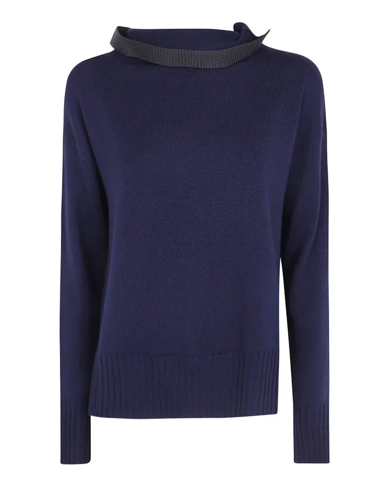 Pier Antonio Gaspari Pullover mit Schnalle - Blau Blau