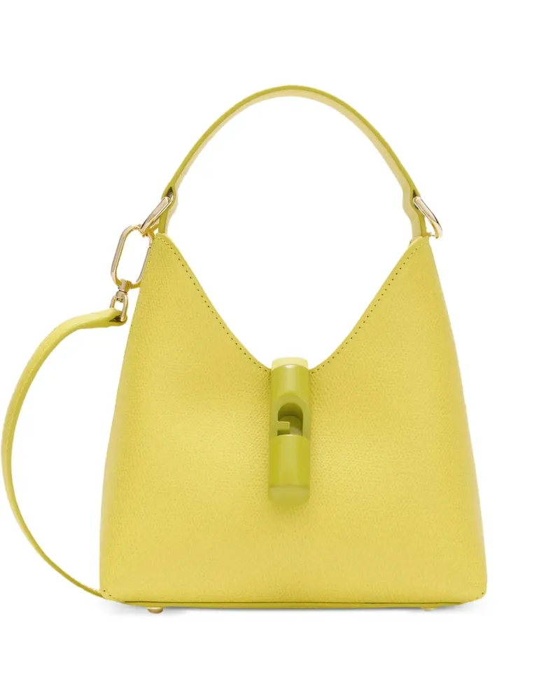 Furla Mini Iride Tote Bag mit Logo - Gelb Gelb