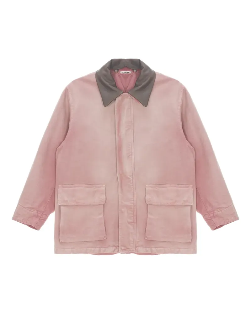 AURALEE Jacke mit Kontrastkragen - Rosa Rosa