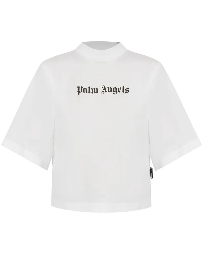 Palm Angels T-Shirt mit Logo-Print - Weiß Weiß