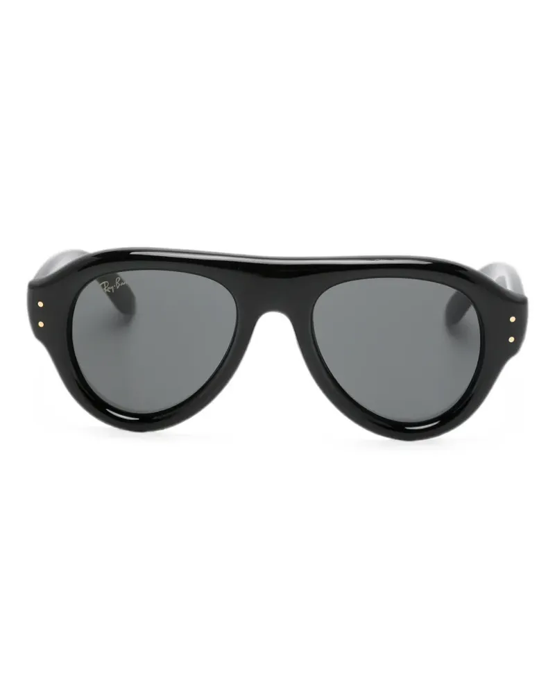 Ray Ban x A$AP Rocky Aviator Puffer sunglasses - Schwarz Schwarz