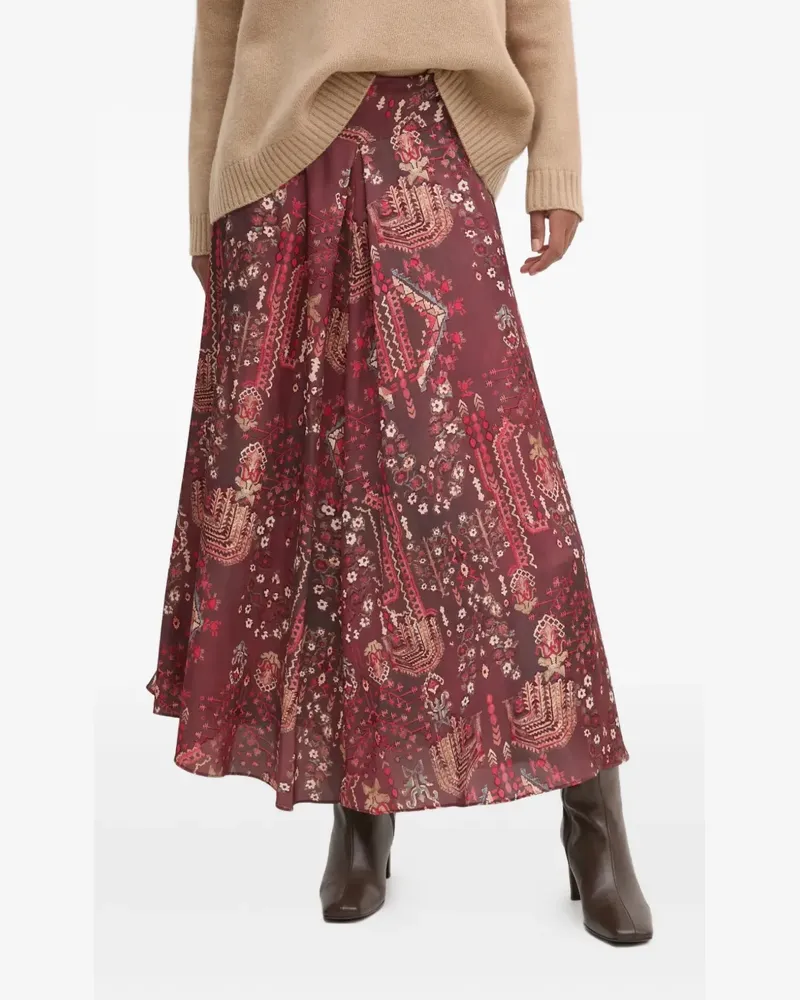 Hoss Intropia Hemd mit Print - Rot Rot
